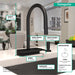hansgrohe Aquno Select HighArc Kitchen Faucet, 3-Spray Pull-Down, 1.75 GPM, matte black - view 4