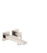 hansgrohe Metropol Wall-Mounted Single-Handle Faucet Trim with Loop Handle, 1.2 GPM, brushed nickel