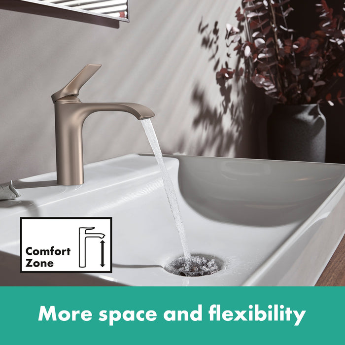 hansgrohe Vivenis Single-hole Faucet 210 with Swivel Spout and Pop-Up Drain, 1.2 GPM, brushed nickel - view 3