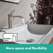 hansgrohe Vivenis Single-hole Faucet 210 with Swivel Spout and Pop-Up Drain, 1.2 GPM, brushed nickel - view 3