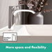 hansgrohe Vivenis Widespread Faucet 95 with Pop-UP Drain, 1.2 GPM, chrome - view 3