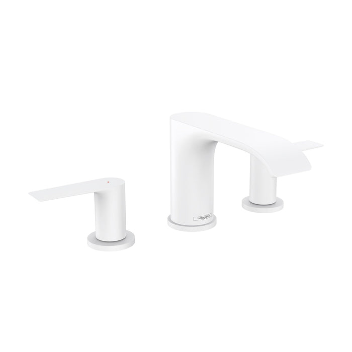 hansgrohe Vivenis Widespread Faucet 95 with Pop-UP Drain, 1.2 GPM, matte white