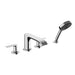 hansgrohe Vivenis 4-Hole Roman Tub Set Trim with 1.75 GPM Handshower, chrome