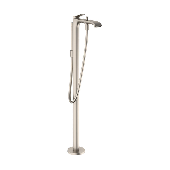 hansgrohe Vivenis Freestanding Tub Filler Trim with 1.75 GPM Handshower, brushed nickel