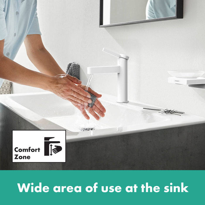 hansgrohe Finoris Single-Hole Faucet 100 with Pop-Up Drain, 1.2 GPM