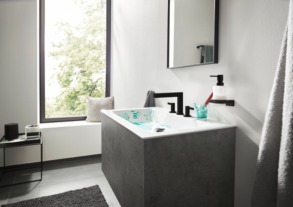 hansgrohe Finoris Wide-spread Faucet 110 with Pop-up Drain, 1.2 GPM, matte black - view 2