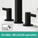 hansgrohe Finoris Wide-spread Faucet 110 with Pop-up Drain, 1.2 GPM, matte black - view 4