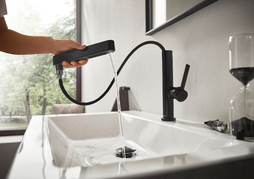 hansgrohe Finoris Single-Hole Faucet 230 with 2-Spray Pull-Out, 1.2 GPM, matte black - view 3