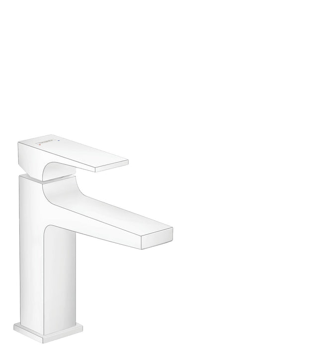 hansgrohe Metropol Single-Hole Faucet 110 with Lever Handle and Pop-Up Drain, 1.2 GPM