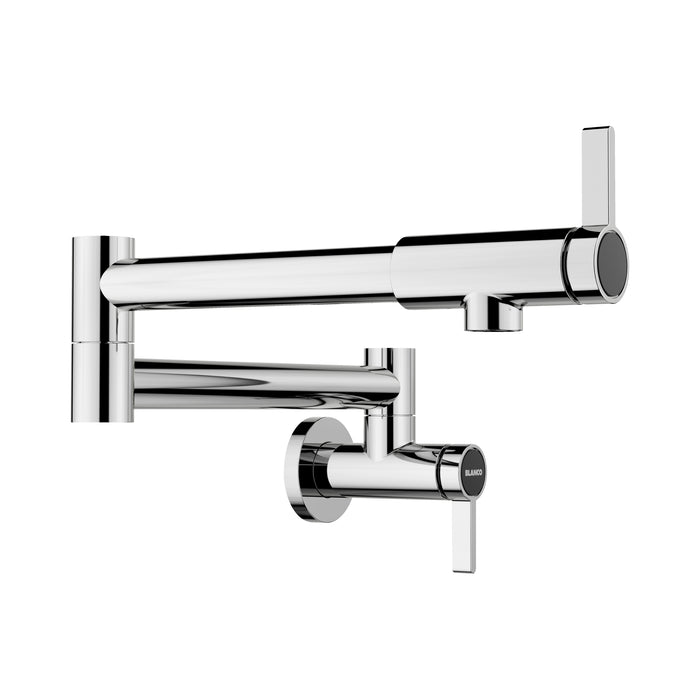 BLANCO Culina II Wall-Mounted Pot Filler - Chrome