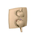 hansgrohe Ecostat Classic Thermostatic Trim with Volume Control, Square