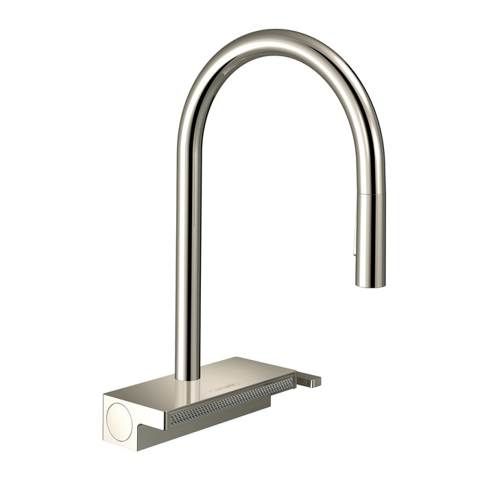 hansgrohe Aquno Select HighArc Kitchen Faucet, 3-Spray Pull-Down, 1.75 GPM