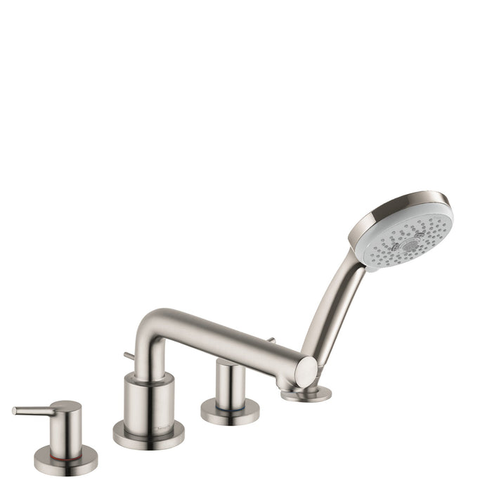 hansgrohe Talis S 4-Hole Roman Tub Set Trim with 1.8 GPM Handshower