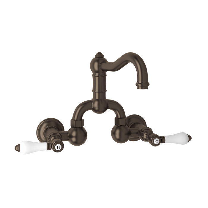 ROHL A1418 Acqui® Wall Mount Bridge Lavatory Faucet With Column Spout