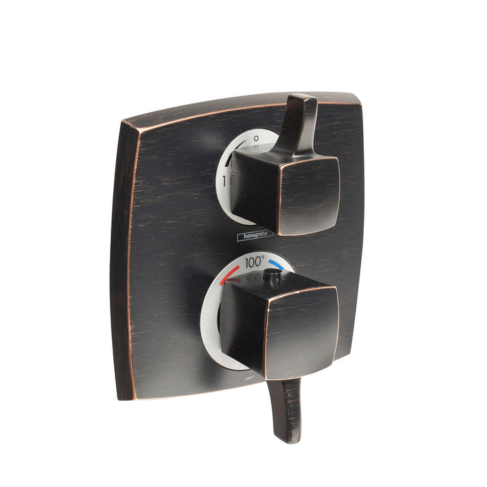 hansgrohe Ecostat Classic Thermostatic Trim with Volume Control, Square