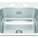 Kindred Creemore CSLA1515-6-2CBN Drop-In Single Bowl 15 x 15 in Stainless Steel Kitchen Sink