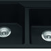 Kindred Granite Series Drop-In Double Bowl 30.69 x 19.69 in Granite Kitchen Sink