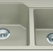 Kindred Granite Series Drop-In Double Bowl 33.88 x 19.69 in Granite Kitchen Sink