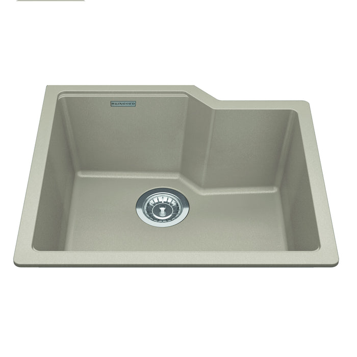 Kindred Granite Series Undermount Single Bowl 22.06 x 19.69 in Granite Kitchen Sink