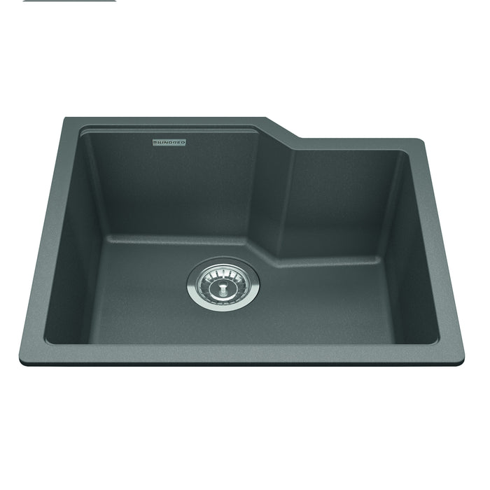 Kindred Granite Series Undermount Single Bowl 22.06 x 19.69 in Granite Kitchen Sink