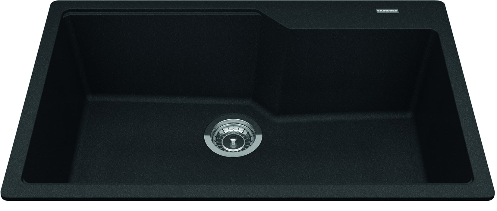 Kindred Granite Series Drop-In Single Bowl 30.7 x 19.69 in Granite Kitchen Sink