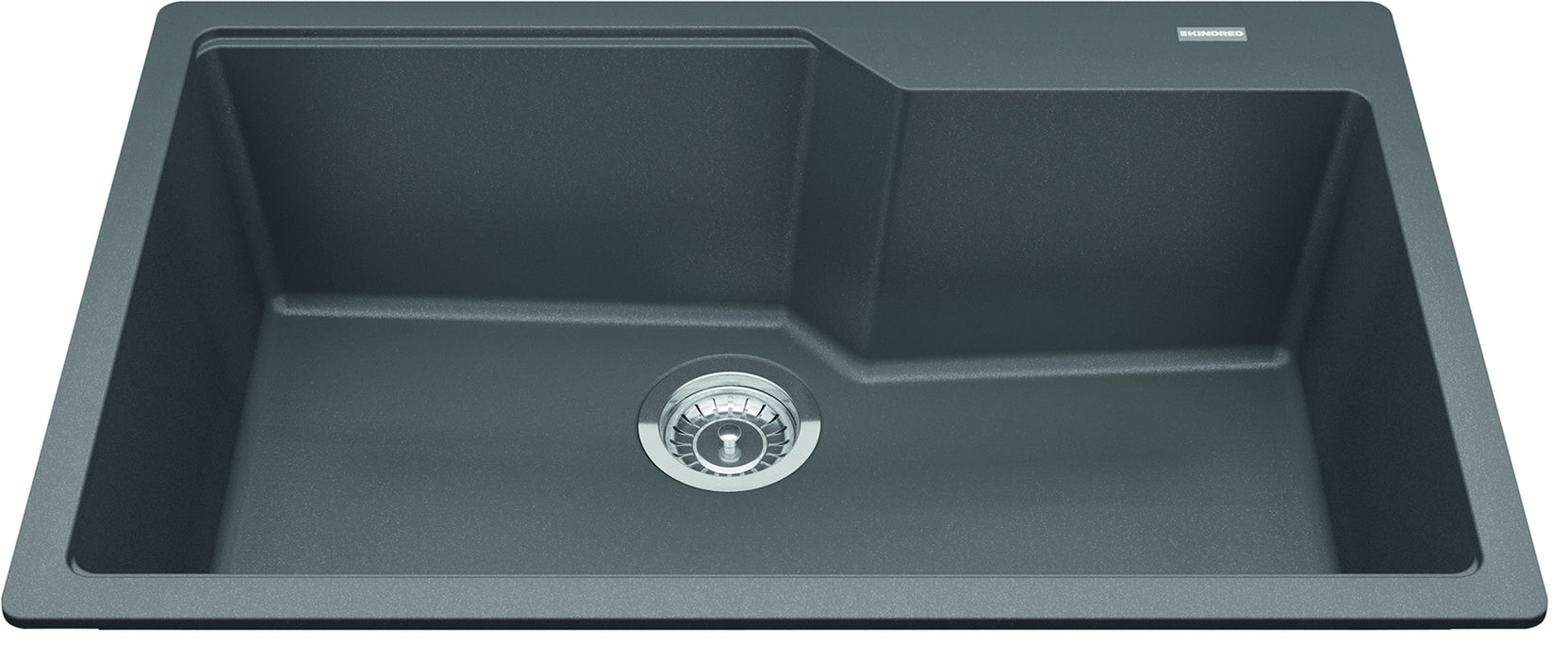 Kindred Granite Series Drop-In Single Bowl 30.7 x 19.69 in Granite Kitchen Sink