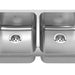 Kindred Steel Queen QDUA1831-8N Undermount Double Bowl 30.88 x 17.75 in Stainless Steel Kitchen Sink