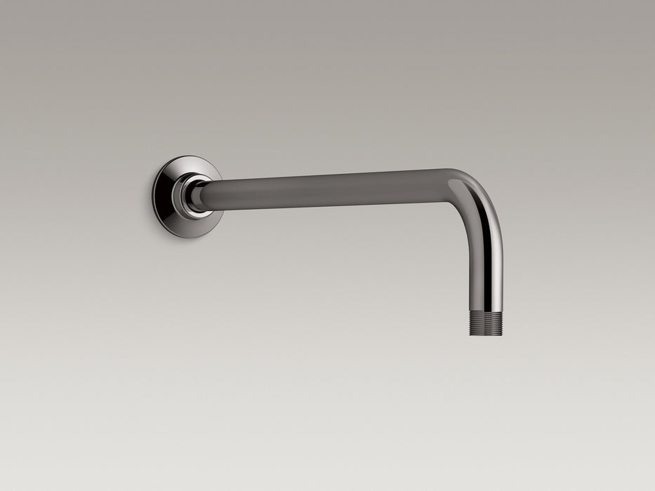KOHLER K-10124 Wall-mount rainhead arm and flange, vibrant titanium