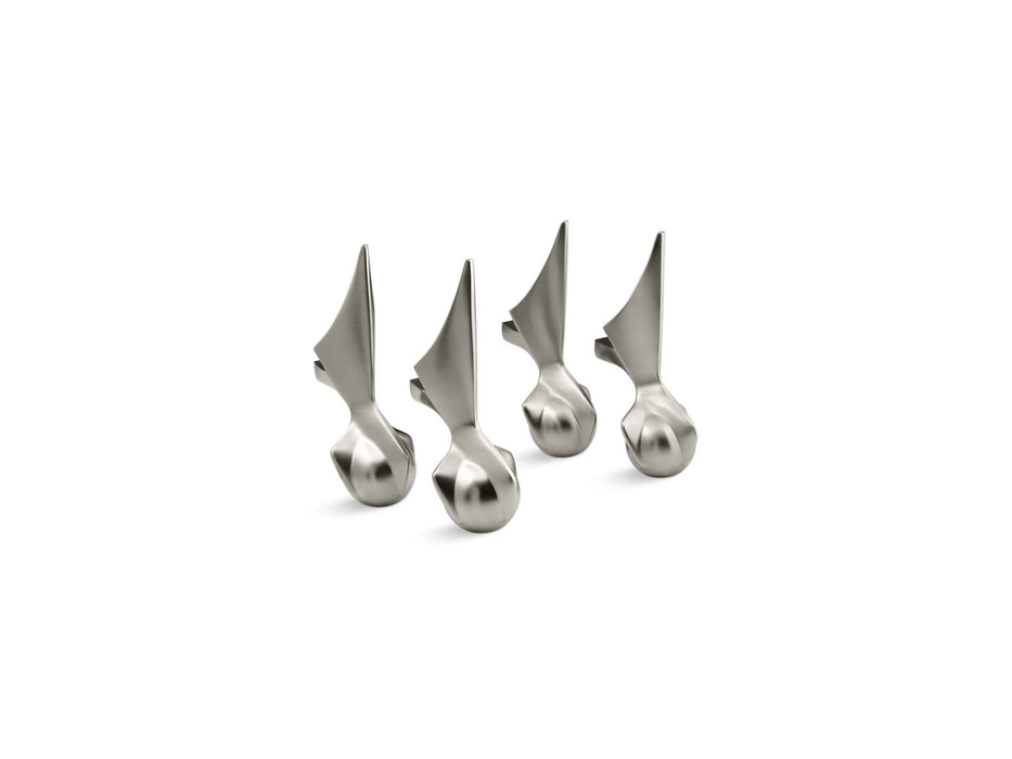 KOHLER K-102 Antique Ball-and-claw feet, vibrant brushed nickel