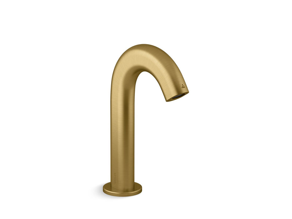 KOHLER K-103B76-SANA Oblo Touchless single-hole lavatory faucet with Kinesis sensor technology, 0.5 gpm, vibrant brushed...