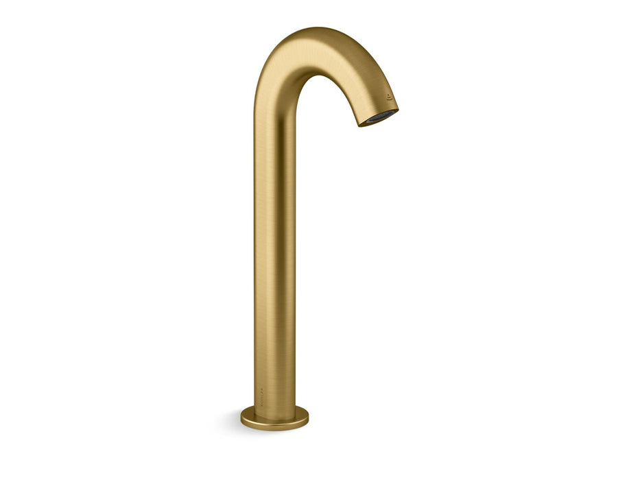 KOHLER K-103B86-SANA Oblo Touchless faucet with Kinesis sensor technology, AC-powered, vibrant brushed moderne brass