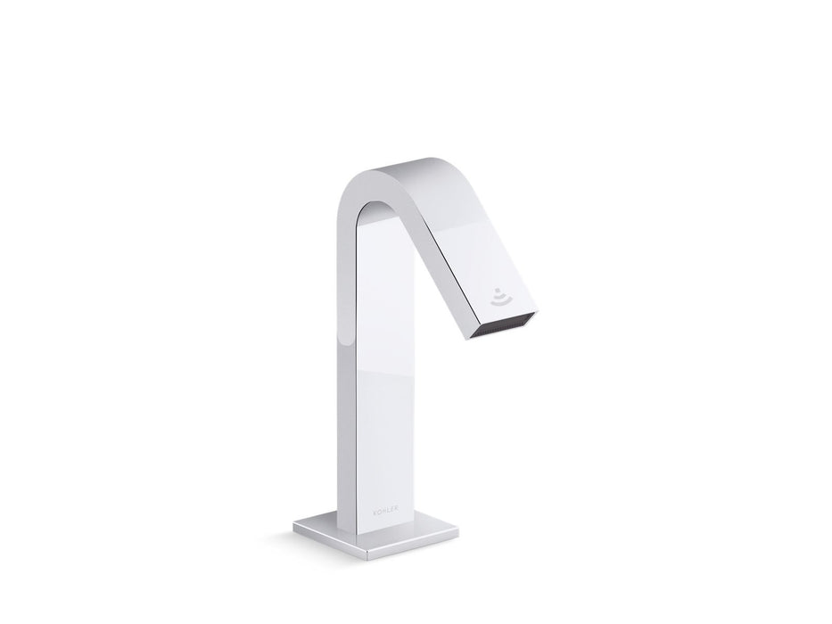 KOHLER K-103L77-SANL Loure Touchless faucet with Kinesis sensor technology and temperature mixer, AC-powered, polished chrome