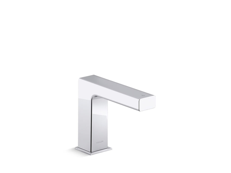 KOHLER K-104S37-SANA Strayt Touchless single-hole lavatory faucet with Kinesis sensor technology and temperature mixer,...