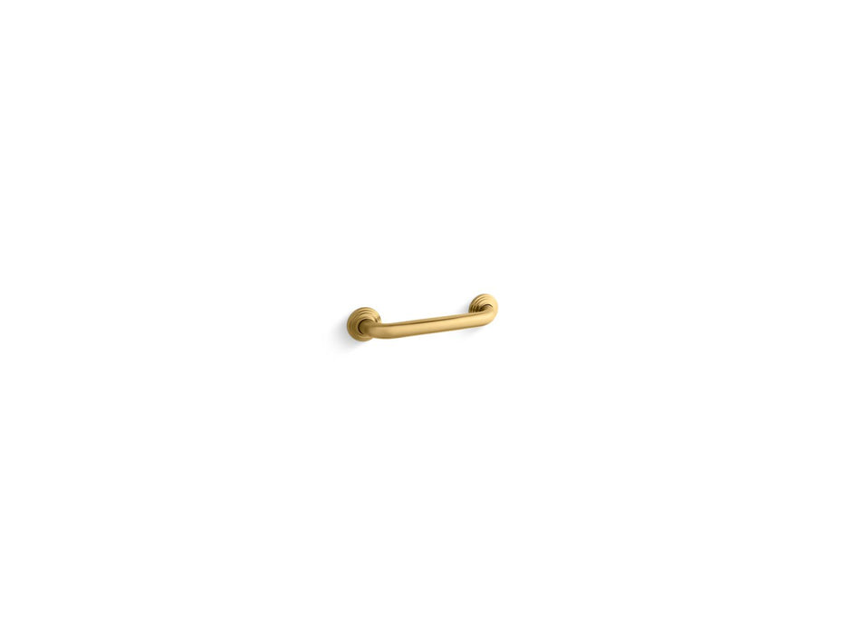 KOHLER K-10540 Traditional 12" grab bar, vibrant brushed moderne brass
