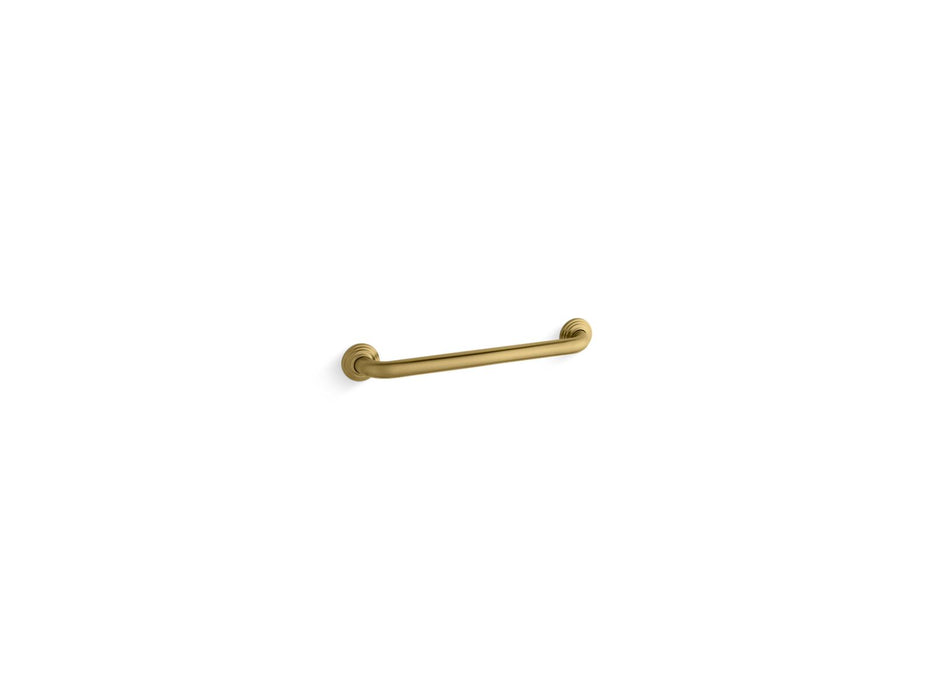 KOHLER K-10541 Traditional 18" grab bar, vibrant brushed moderne brass