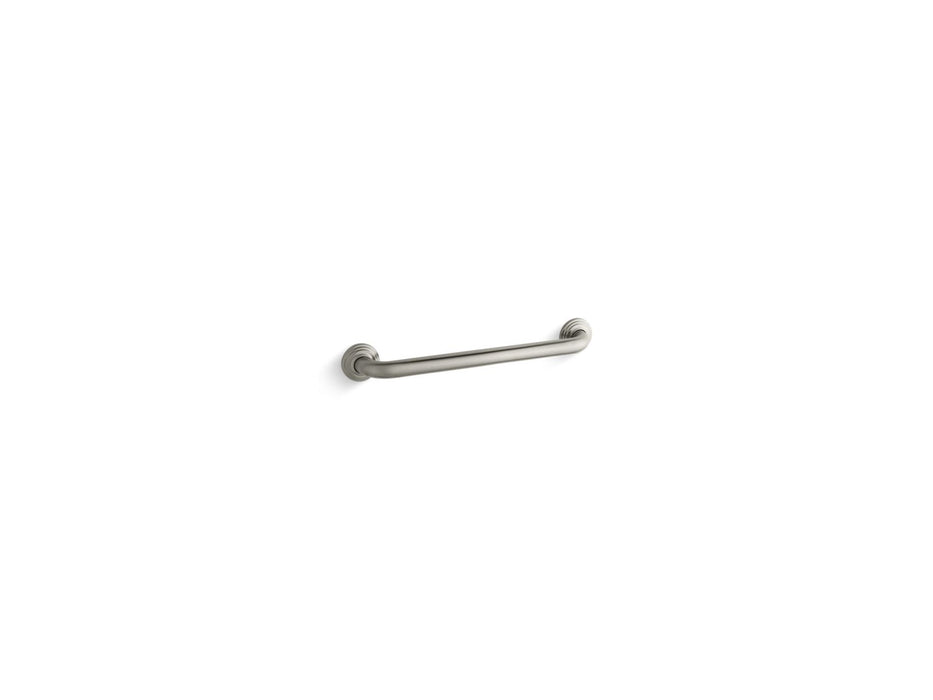 KOHLER K-10541 Traditional 18" grab bar, vibrant brushed nickel