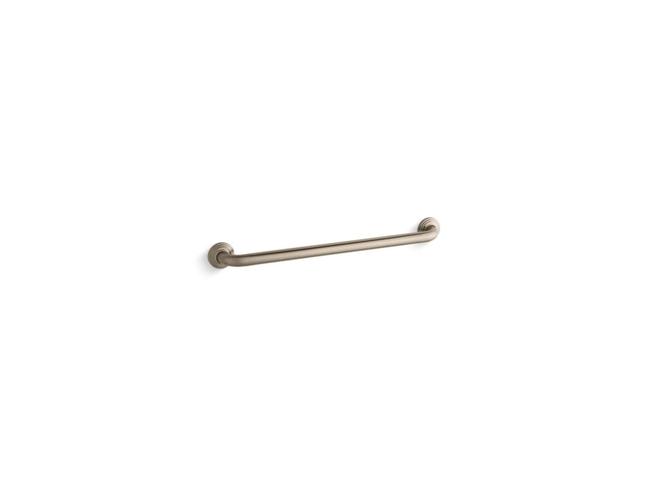 KOHLER K-10542 Traditional 24" grab bar, vibrant brushed bronze
