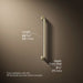 3/4 view of product with dimensions