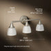 3/4 view of product with dimensions