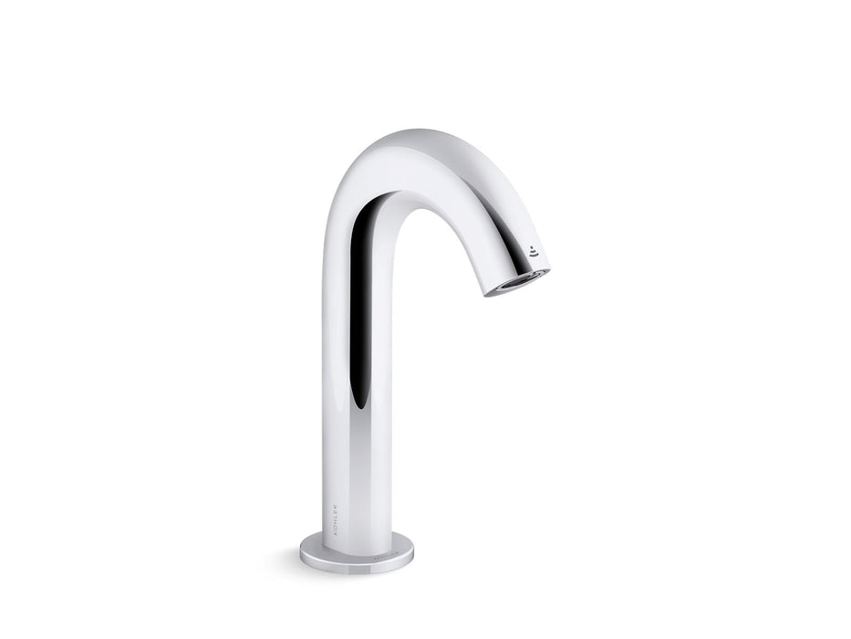 KOHLER K-106B77-SANA Oblo Touchless faucet with Kinesis sensor technology and temperature mixer, Hybrid-powered, polished...