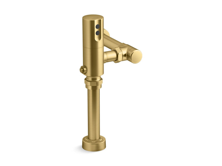 KOHLER K-10TD00K10 Mach Tripoint Touchless toilet flushometer, DC-powered, 1.0 gpf, vibrant brushed moderne brass