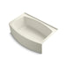KOHLER K-1100-RA Expanse 60" x 32" alcove bath, right drain, biscuit