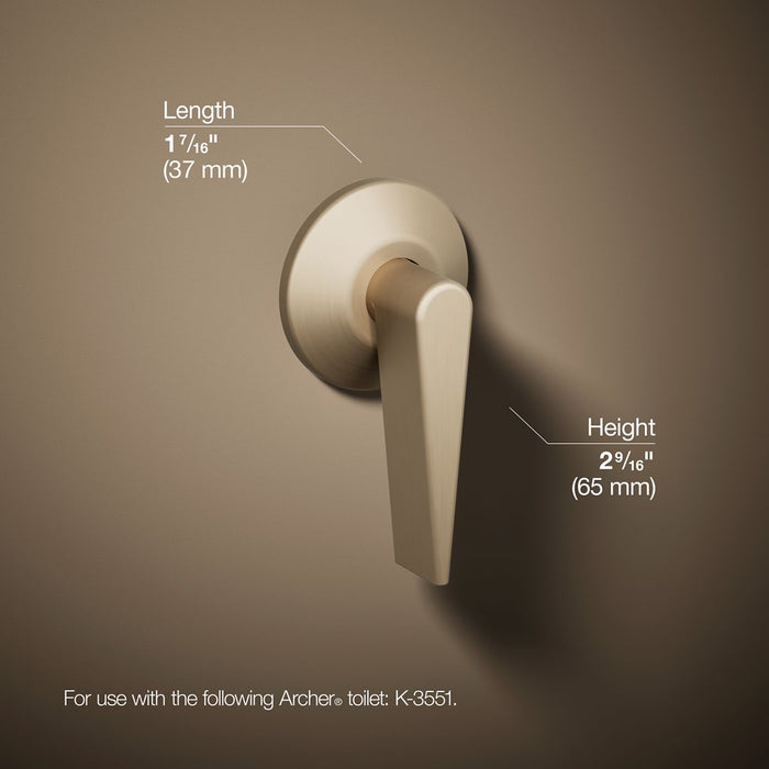 KOHLER K-11069 Archer Trip lever, vibrant brushed bronze - view 4