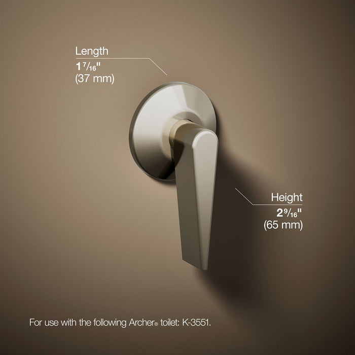 KOHLER K-11069 Archer Trip lever, vibrant polished nickel - view 4