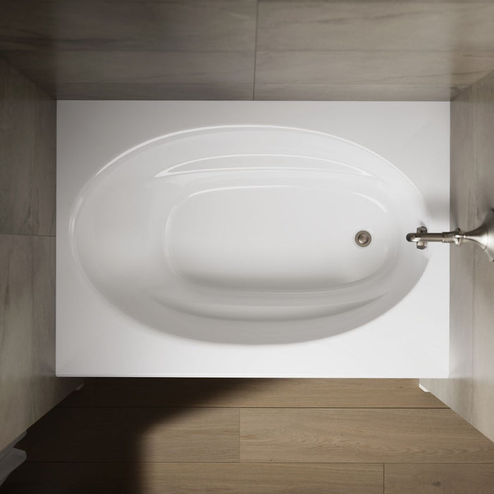 KOHLER K-1113-RA Windward 60" x 42" alcove bath, right drain, white - view 5