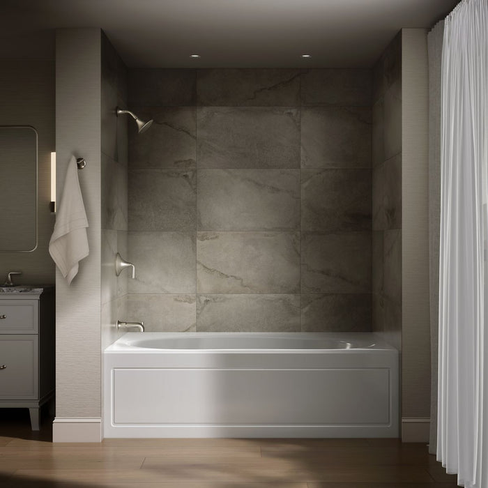 KOHLER K-1115-LA Windward 72" x 42" alcove bath, left drain, white - view 4
