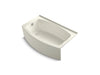KOHLER K-1118-LA Expanse 60" x 30" alcove bath, left drain, biscuit