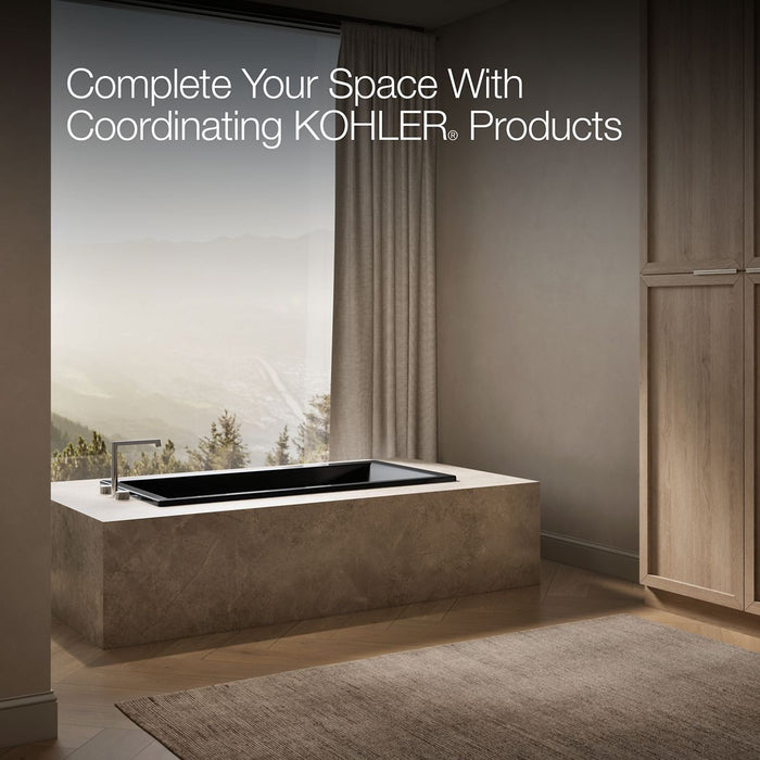 KOHLER K-1121 Underscore 60" x 30" drop-in bath, black black - view 3