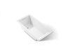 KOHLER K-1121 Underscore 60" x 30" drop-in bath, white - view 2