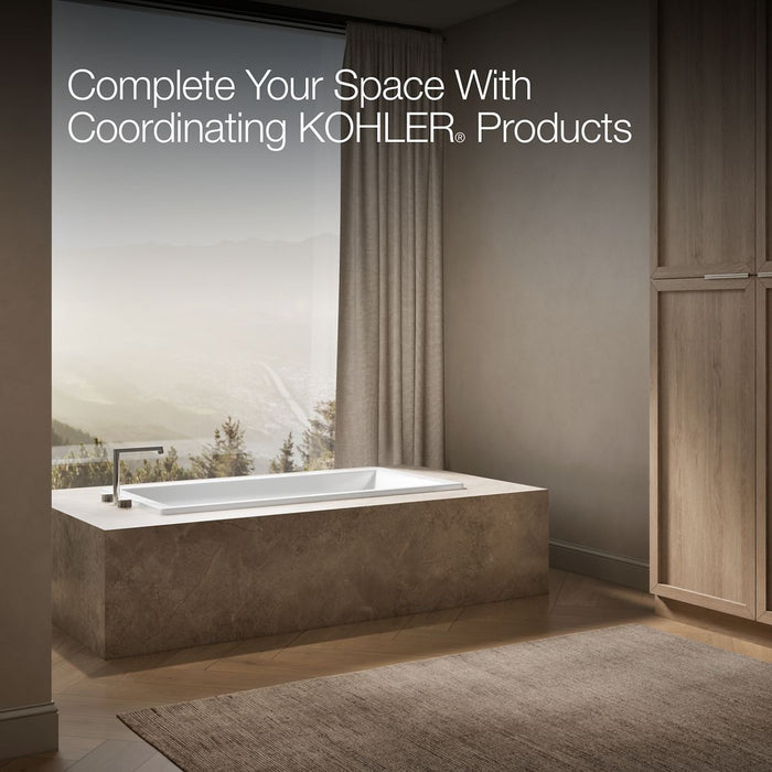 KOHLER K-1121 Underscore 60" x 30" drop-in bath, white - view 3